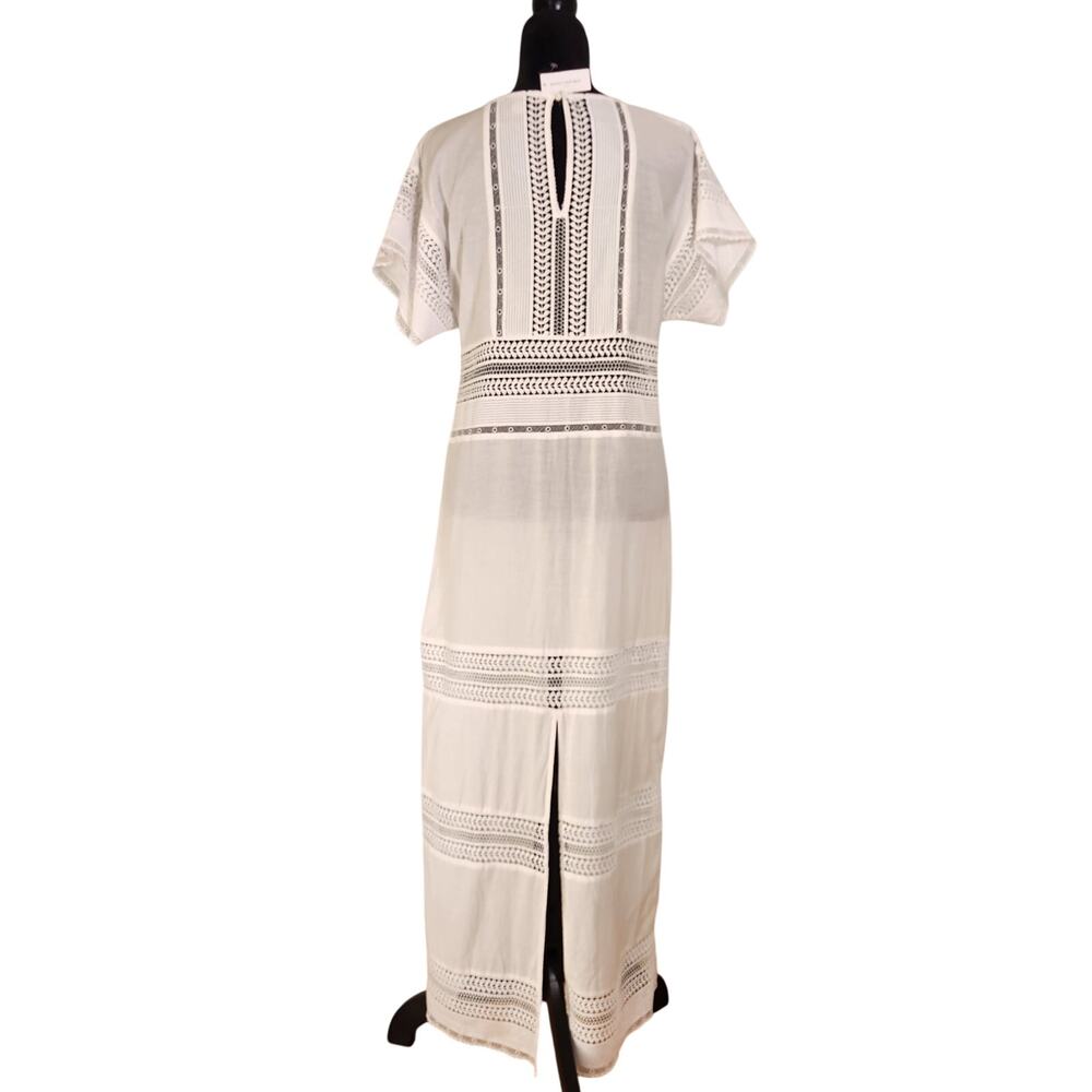 BANANA REPUBLIC NWT White Auriene Lace Maxi Dress, Size Medium - Picture 4 of 15
